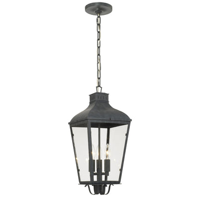 Antique Hardware Dumont 3 Light Graphite Outdoor Pendant Exterior