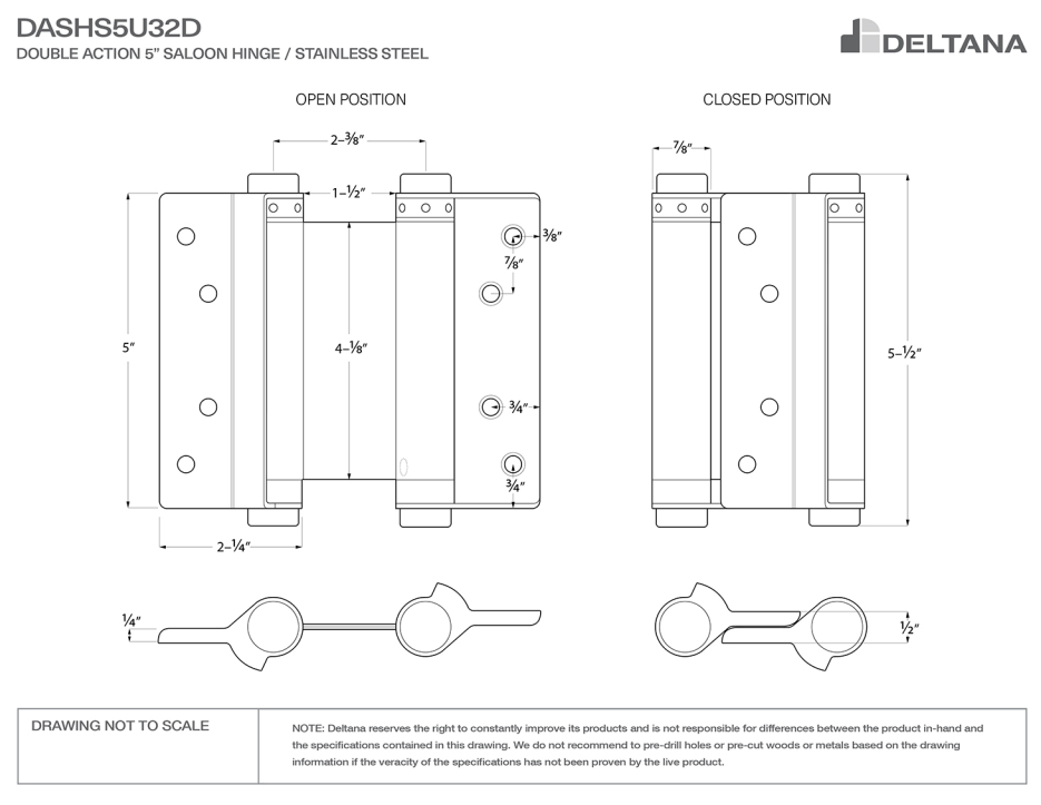 ##Antique Hardware## Double Action Saloon Hinge