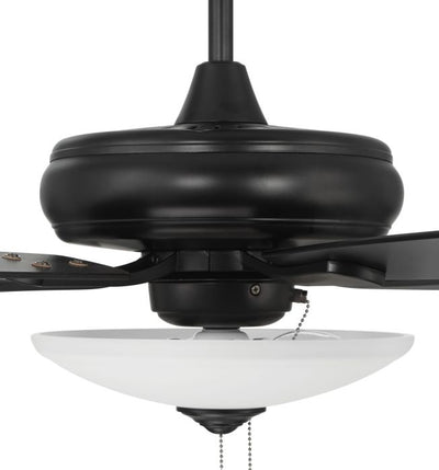 52" Eos 3 Light Bowl in Flat Black w/ Flat Black/Greywood Blades