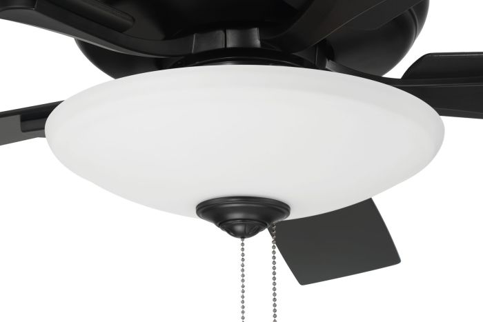 52" Eos 3 Light Bowl in Flat Black w/ Flat Black/Greywood Blades