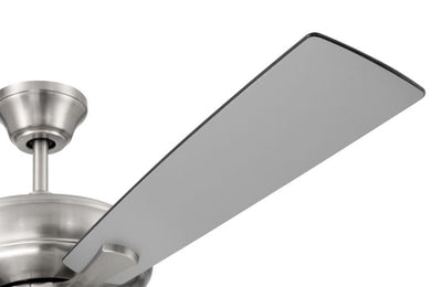 52" Eos Frost 4 Light in Brushed Polished Nickel w/ Brushed Nickel/Greywood Blades