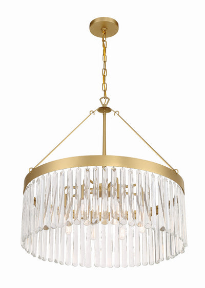 Antique Hardware Emory 8 Light Modern Gold Chandelier Chandelier