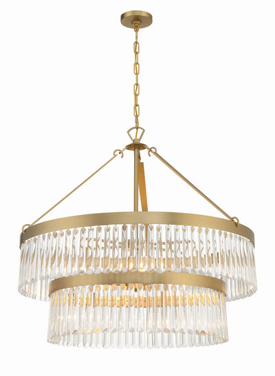 Antique Hardware Emory 9 Light Modern Gold Chandelier Chandelier