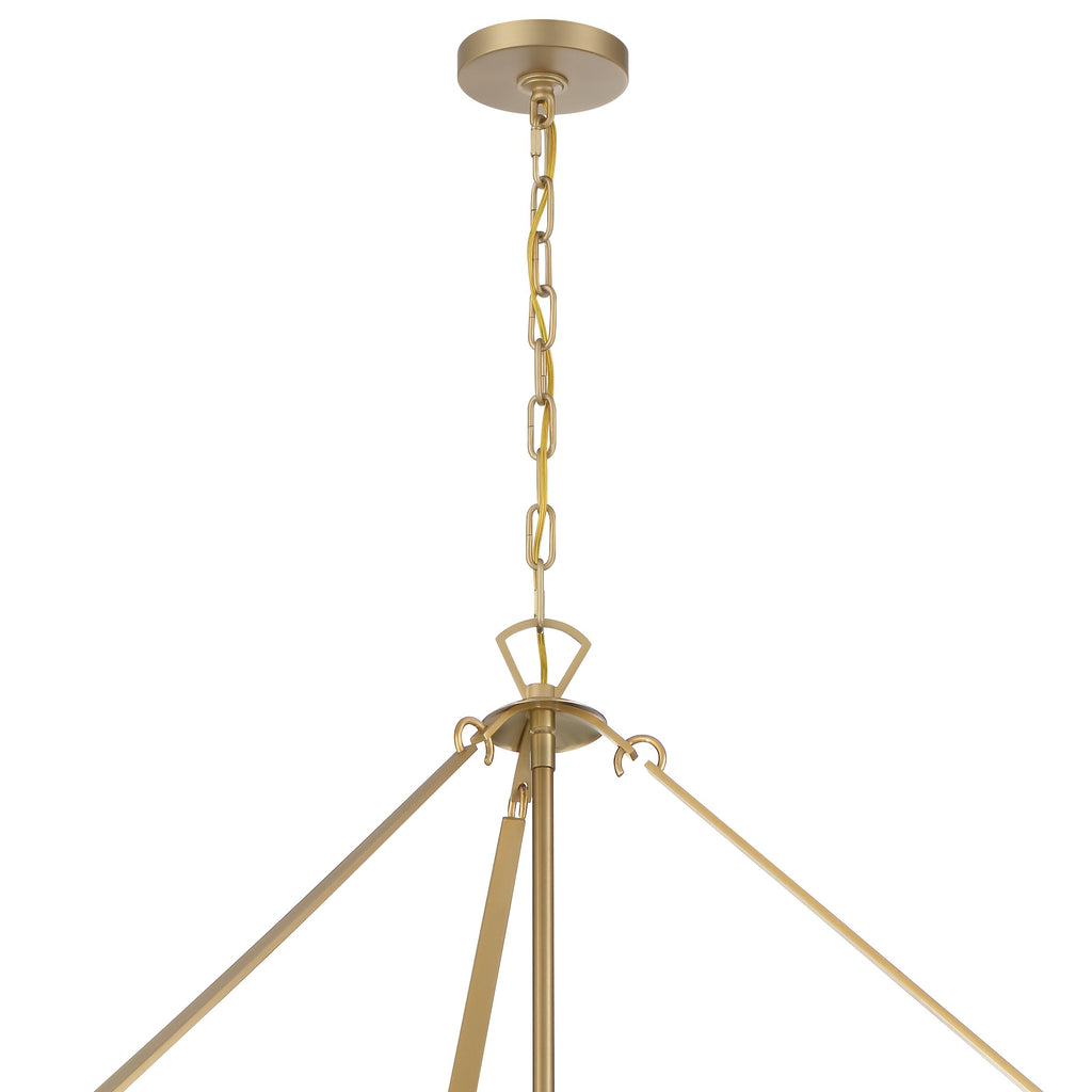 ##Antique Hardware## Emory 22 Light Modern Gold Chandelier