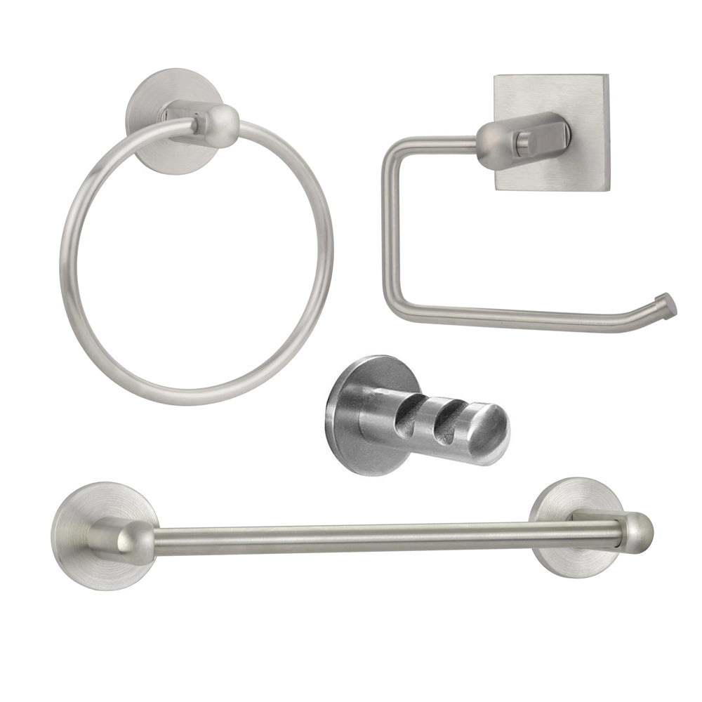 ##Antique Hardware## Stainless Steel Bath Set