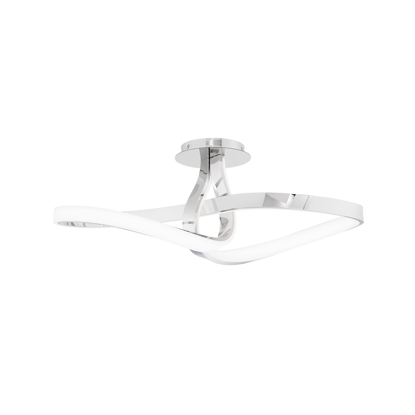 ##Antique Hardware## Mobius LED Semi-Flush Mount