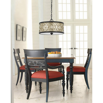 Antique Hardware 60W X 2 CARMEL 2 LIGHT METAL 2 IN 1 SEMI-FLUSH / PENDANT CHANDELIER Chandelier