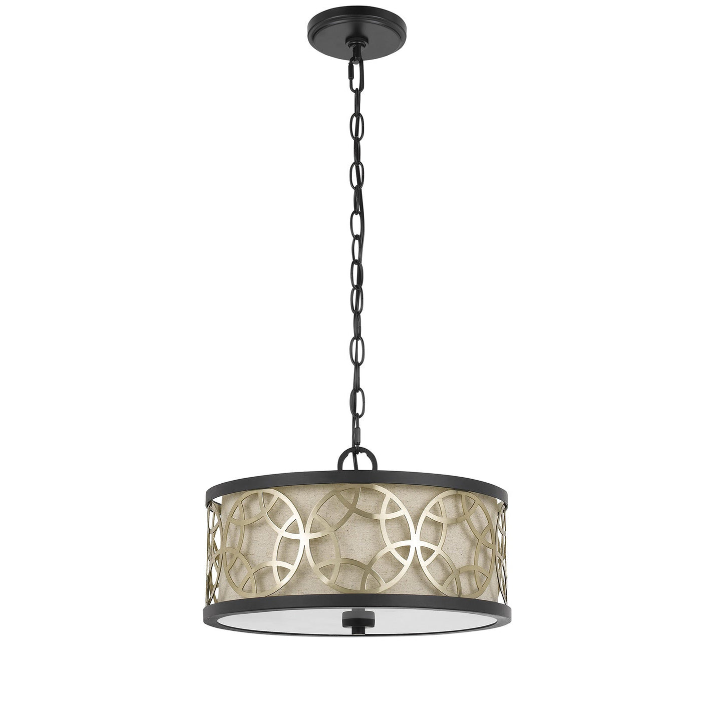 Antique Hardware 60W X 2 CARMEL 2 LIGHT METAL 2 IN 1 SEMI-FLUSH / PENDANT CHANDELIER Chandelier