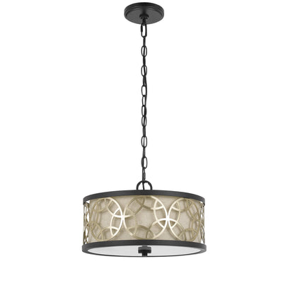 Antique Hardware 60W X 2 CARMEL 2 LIGHT METAL 2 IN 1 SEMI-FLUSH / PENDANT CHANDELIER Chandelier