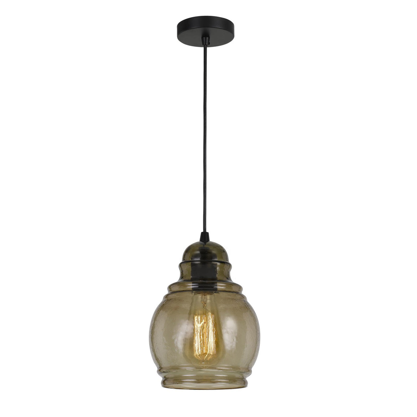 Antique Hardware 60W TERAMO RIPPLED GLASS PENDANT (EDISON BULB NOT INCLUDED) Pendant