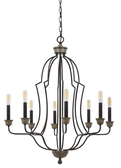 Antique Hardware 60W X 8 LEBRIJA METAL CHANDELIER (EDISON BULBS NOT INCLUDED) Chandelier