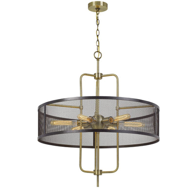 Antique Hardware 60W X 6 LEIDEN METAL CHANDELIER WITH MESH SHADE (EDISON BULBS ARE NOT INCLUDED) Chandelier