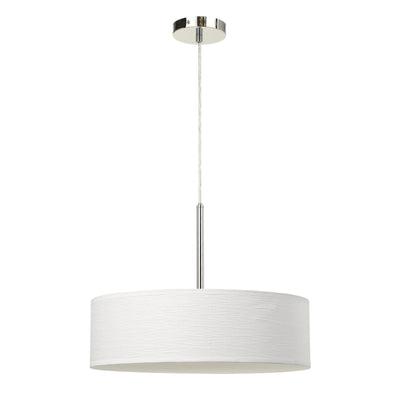 ##Antique Hardware## LED 18W DIMMABLE PENDANT WITH DIFFUSER AND HARDBACK FABRIC SHADE