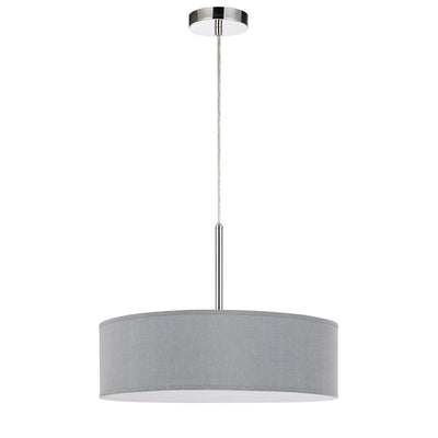 ##Antique Hardware## LED 18W DIMMABLE PENDANT WITH DIFFUSER AND HARDBACK FABRIC SHADE