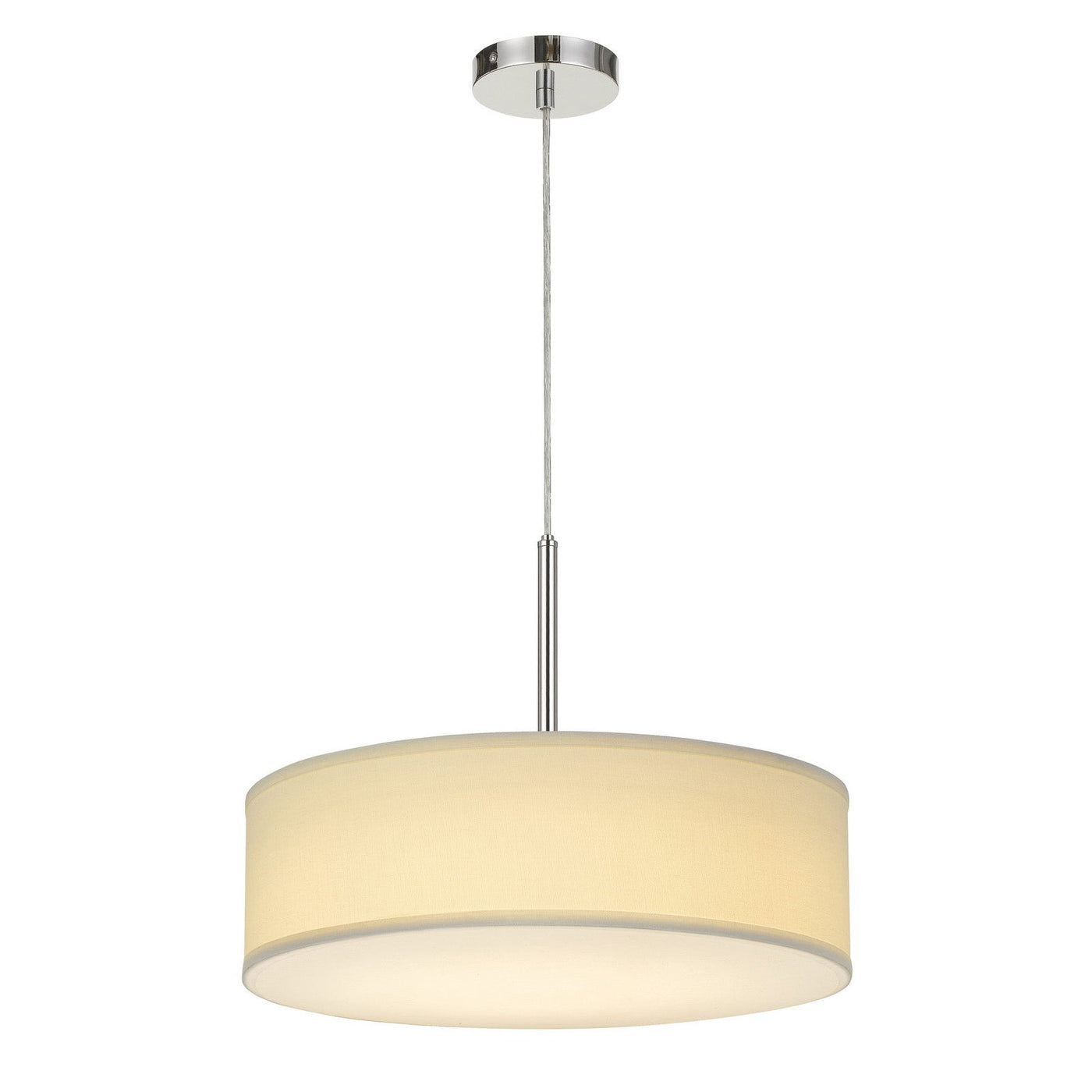 ##Antique Hardware## LED 18W DIMMABLE PENDANT WITH DIFFUSER AND HARDBACK FABRIC SHADE