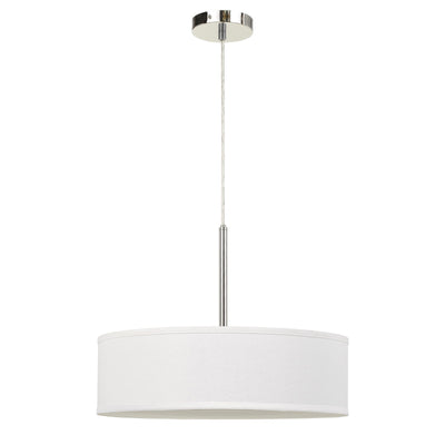 ##Antique Hardware## LED 18W DIMMABLE PENDANT WITH DIFFUSER AND HARDBACK FABRIC SHADE