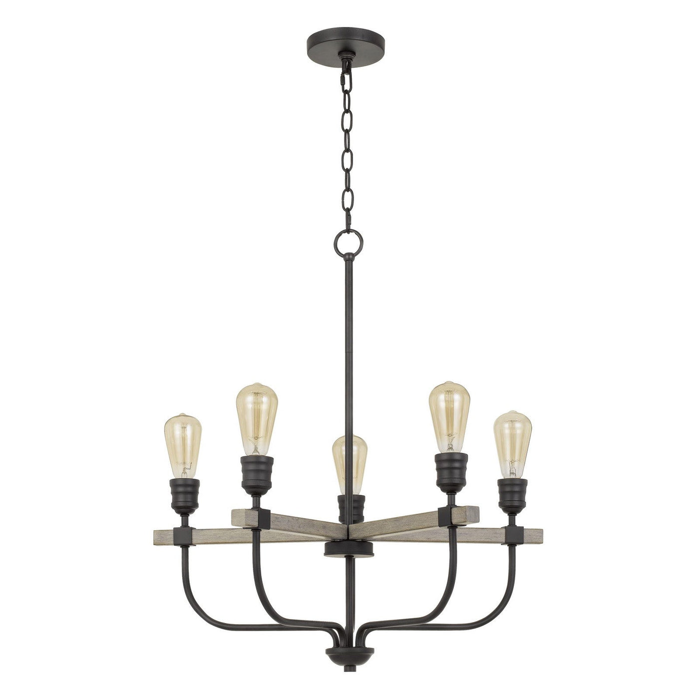 Antique Hardware 60W X 5 SION METAL CHANDELIER Chandelier