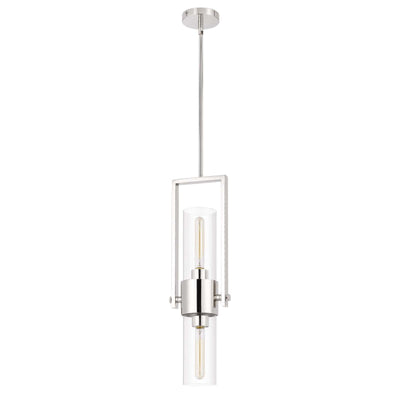 Antique Hardware 60W REDMOND METAL PENDANT WITH CLEAR GLASS SHADE Pendant