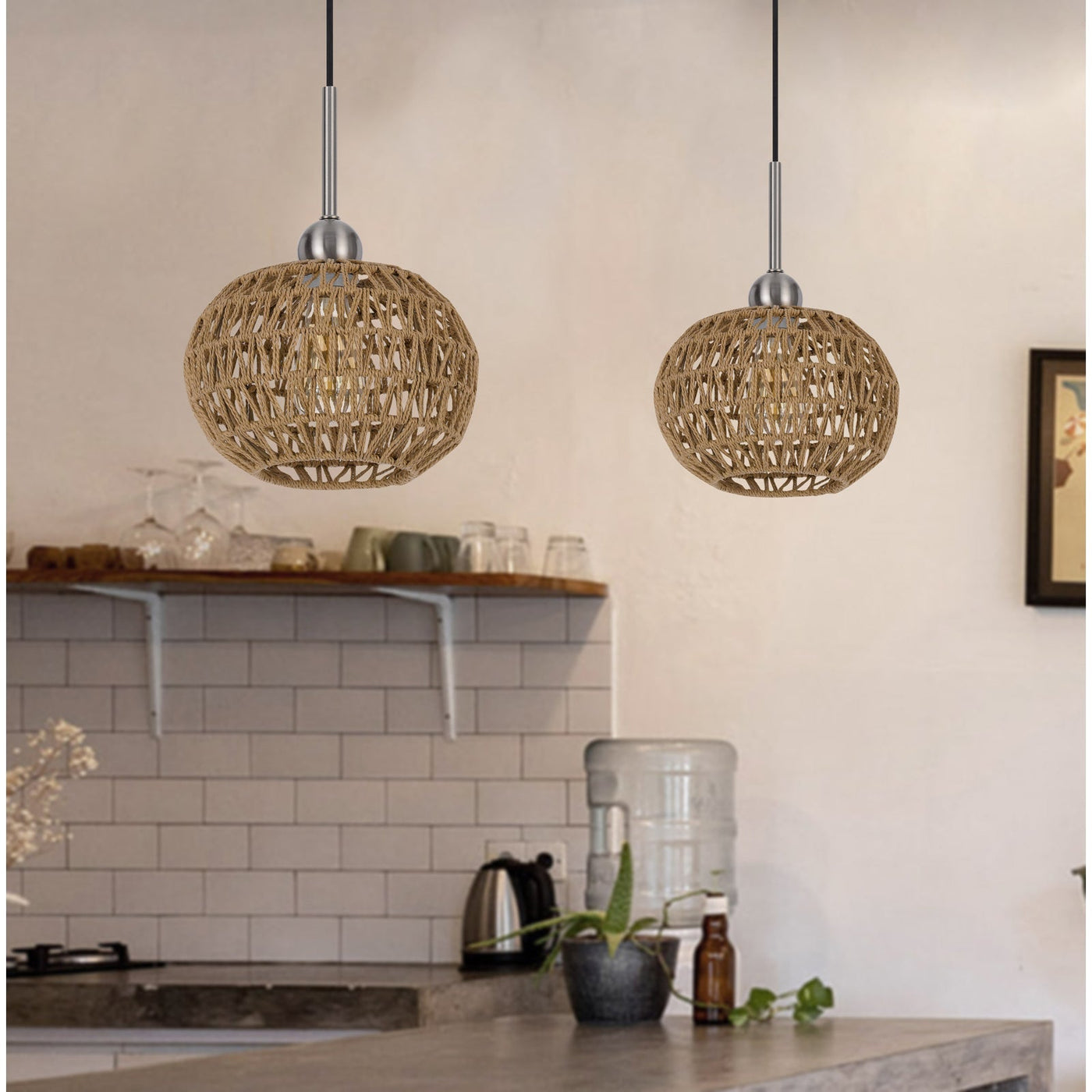 Antique Hardware 60W MEDAN ROPED PENDANT FIXTURE Pendant