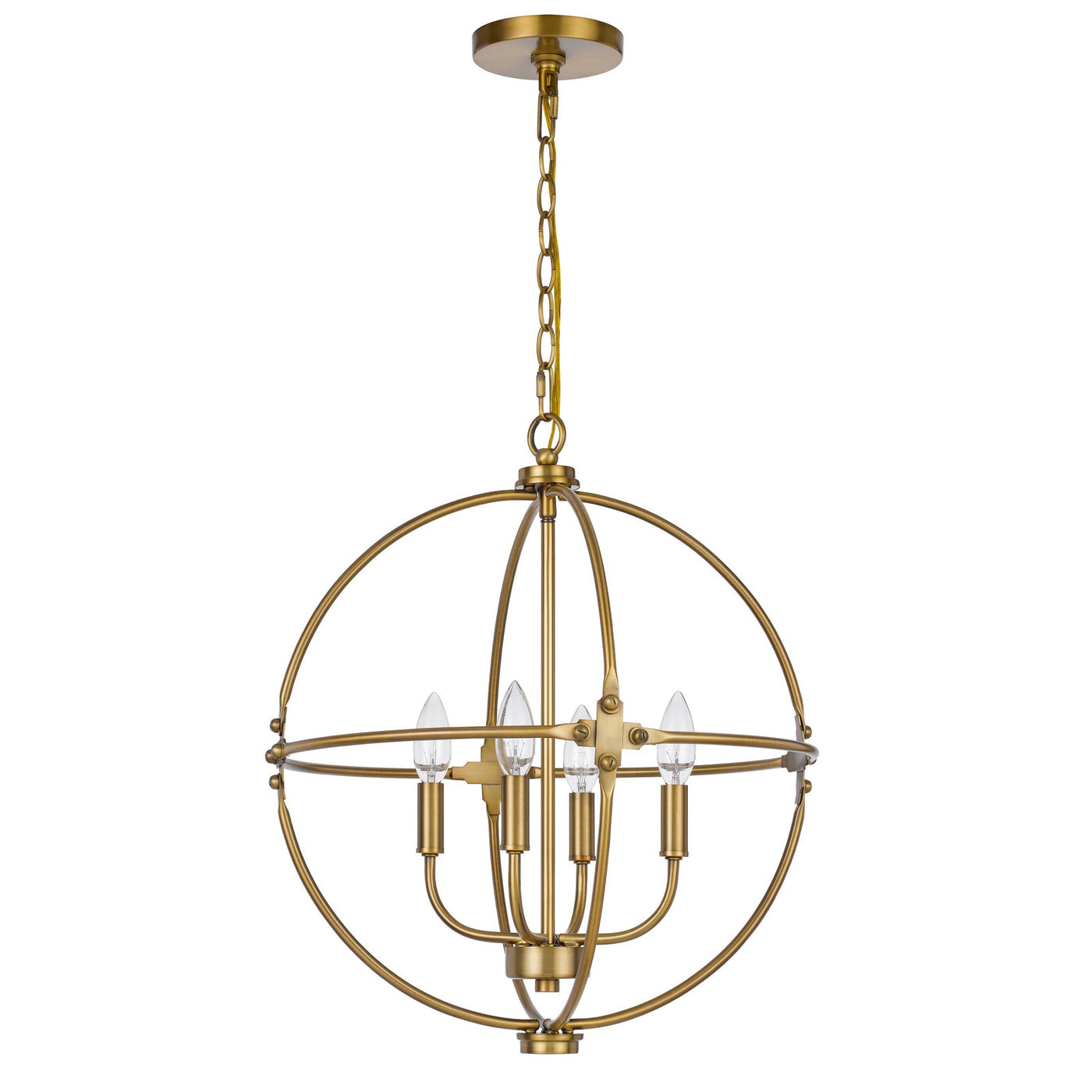 Antique Hardware 60W X 4 SHEFFIELD METAL CHANDELIER Chandelier