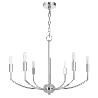 ##Antique Hardware## MAXTON 60W X 6 METAL CHANDELIER