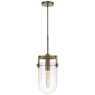 ##Antique Hardware## STOVALL 60W METAL/GLASS/BIRCH WOOD PENDANT LIGHT