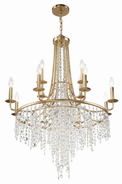 Antique Hardware Gabrielle 12 Light Antique Gold Chandelier Chandelier