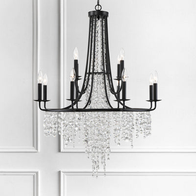 Antique Hardware Gabrielle 12 Light Matte Black Chandelier Chandelier