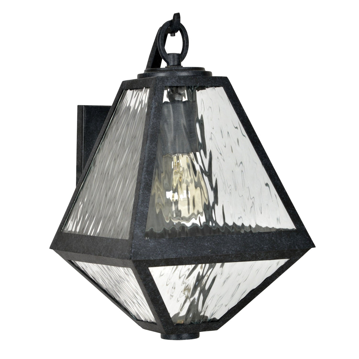 Antique Hardware Brian Patrick Flynn Glacier 1 Light Black Charcoal Outdoor Sconce Exterior