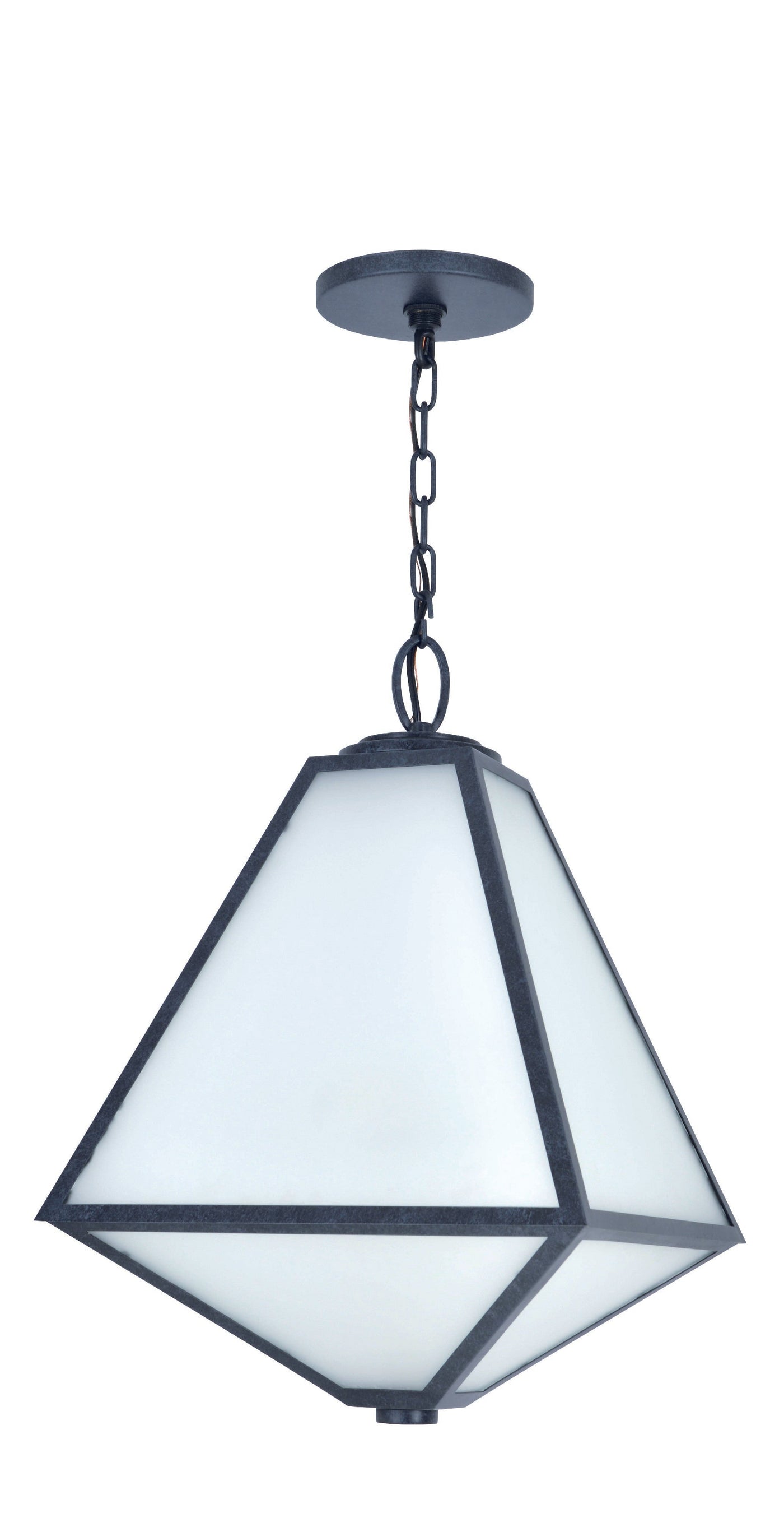 Antique Hardware Brian Patrick Flynn Glacier 3 Light Black Charcoal Outdoor Pendant Exterior