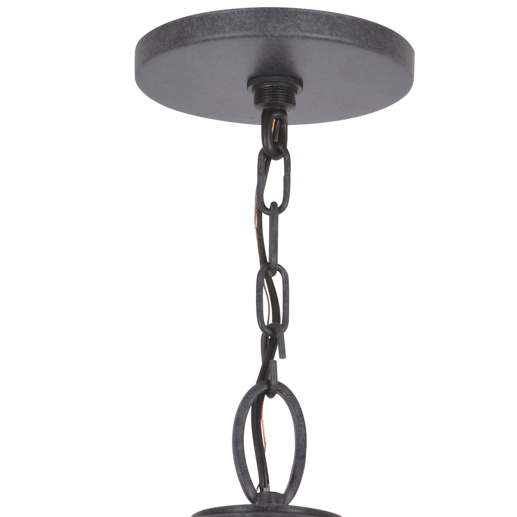 Antique Hardware Brian Patrick Flynn Glacier 3 Light Black Charcoal Outdoor Pendant Exterior