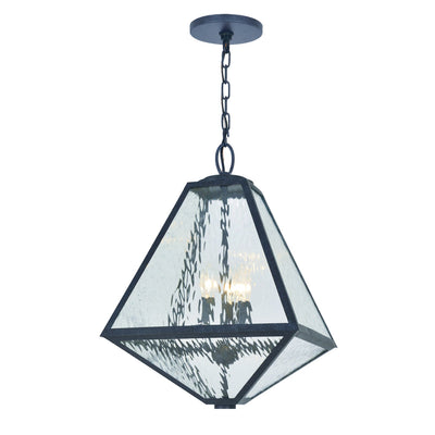 Antique Hardware Brian Patrick Flynn Glacier 3 Light Black Charcoal Outdoor Pendant Exterior