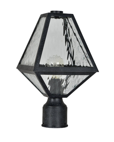 Antique Hardware Brian Patrick Flynn Glacier 1 Light Black Charcoal Small Outdoor Post Exterior