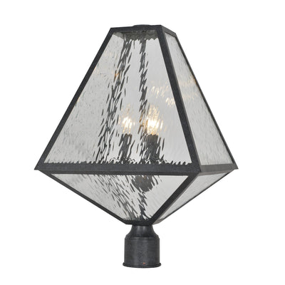 Antique Hardware Brian Patrick Flynn Glacier 3 Light Black Charcoal Large Outdoor Post Exterior