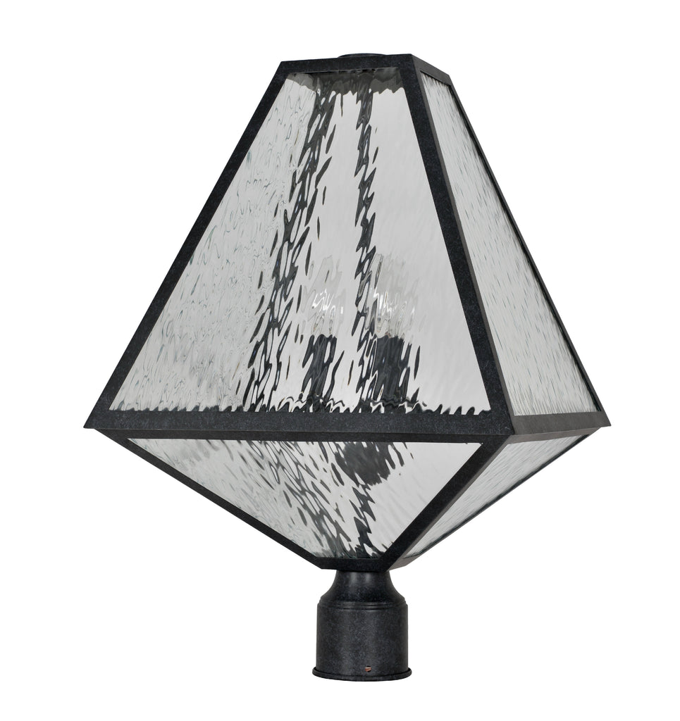 Antique Hardware Brian Patrick Flynn Glacier 3 Light Black Charcoal Large Outdoor Post Exterior