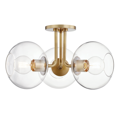 ##Antique Hardware## Margot Semi Flush