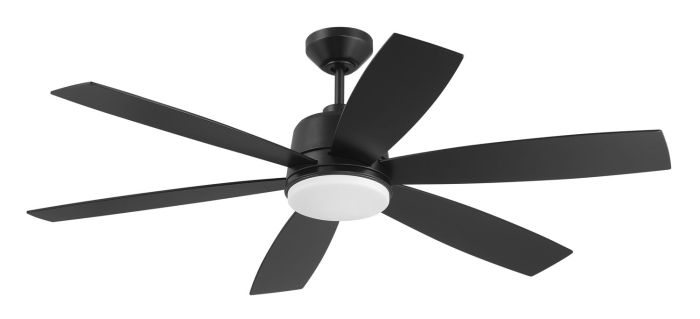 54" Hogan Fan in Flat Black Finish, Blades Included