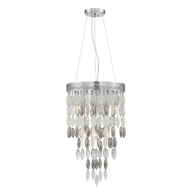 ##Antique Hardware## Hudson 6 Light Polished Chrome Chandelier