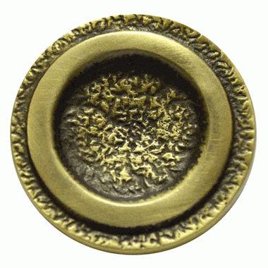 Antique Hardware 2 Inch Vintage Style Distressed Solid Brass Cabinet & Furniture Pull RING PULL