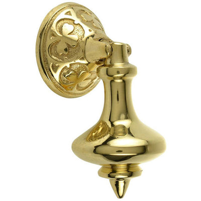 ##Antique Hardware## 3 Inch Solid Brass Clover Drop Pull