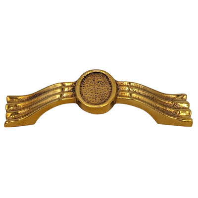 Antique Hardware 4 3/8 Inch Overall (3 1/4 Inch c-c) Solid Brass Hammered Drawer Pull CABINET PULL