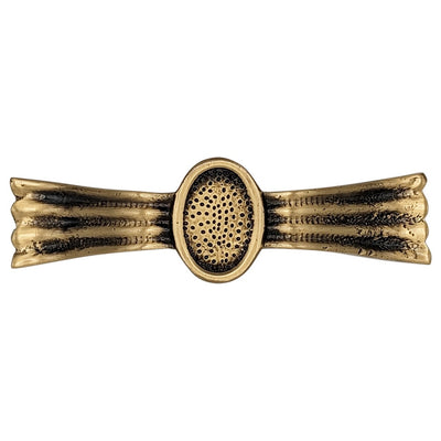 Antique Hardware 4 3/8 Inch Overall (3 1/4 Inch c-c) Solid Brass Hammered Drawer Pull CABINET PULL