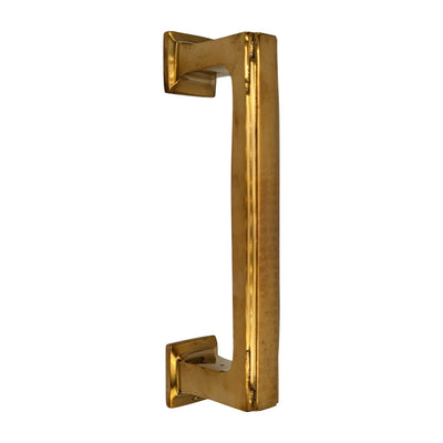 ##Antique Hardware## Open Box Sale Item 7 Inch Solid Brass Art Deco Skyscraper Pull (Polished Brass Finish)