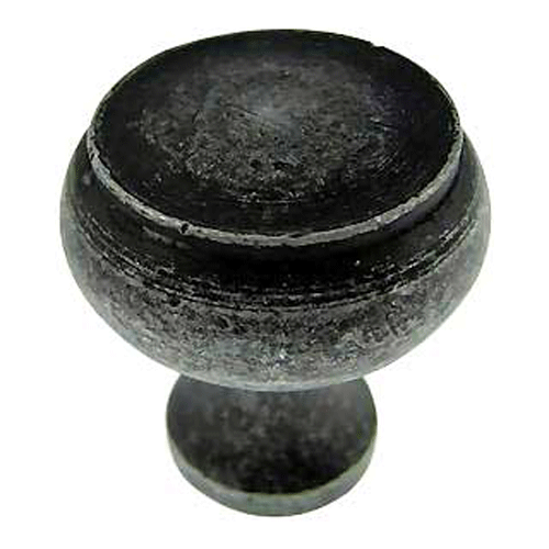 ##Antique Hardware## Open Box Sale Item 1 1/4 Inch Wrought Iron Knob (Black Iron)