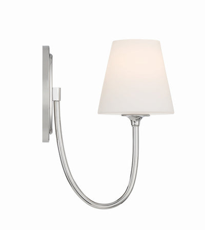 ##Antique Hardware## Juno 1 Light Polished Nickel Sconce