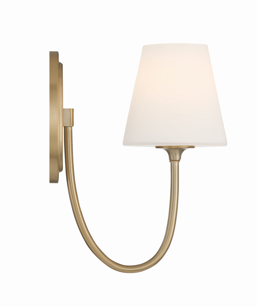 ##Antique Hardware## Juno 1 Light Vibrant Gold Sconce