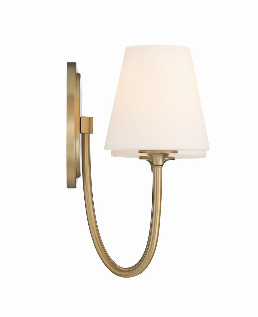 ##Antique Hardware## Juno 2 Light Vibrant Gold Sconce