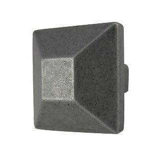 Antique Hardware 1 Inch Pewter Mission Style Square Cabinet & Furniture Knob CABINET KNOB