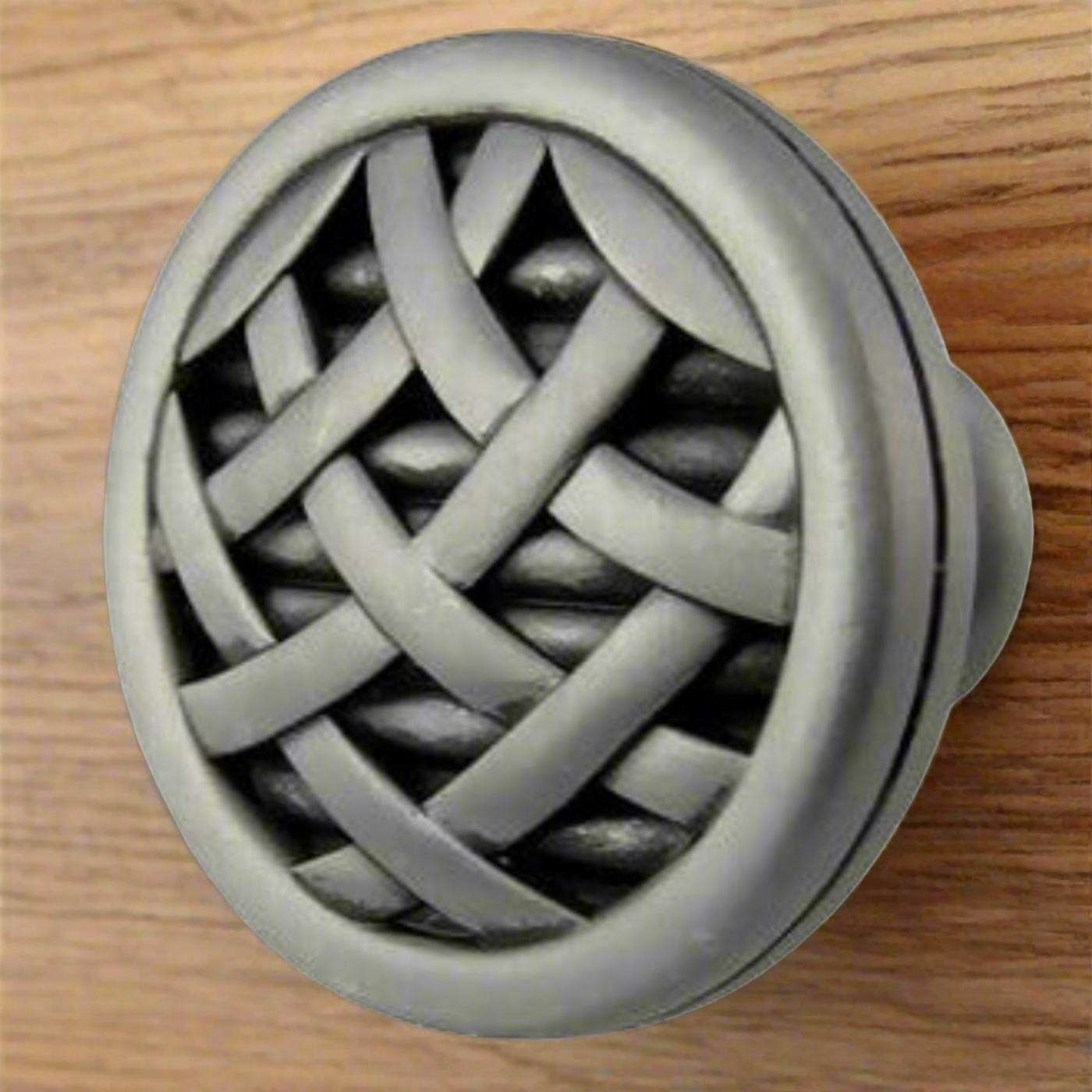 Antique Hardware 1 1/2 Inch Crossover Ribbon Satin Pewter Cabinet & Furniture Knob CABINET KNOB