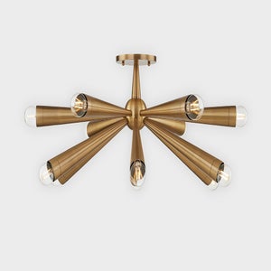 ##Antique Hardware## Keanu Semi Flush